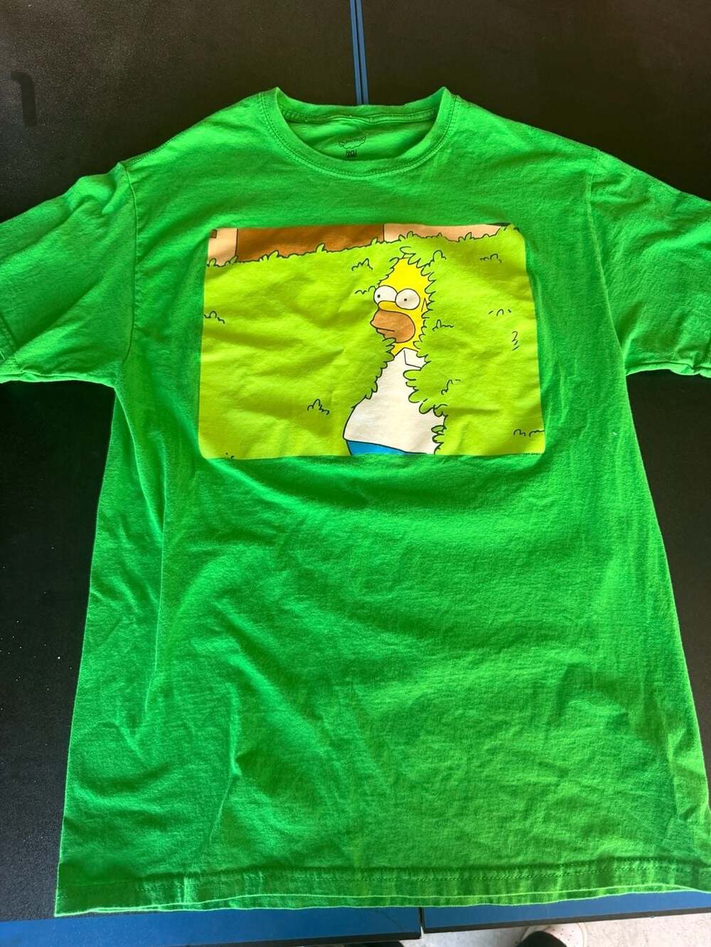 The Simpsons Homer Simpson Bush Meme Graphic T-Shirt Green